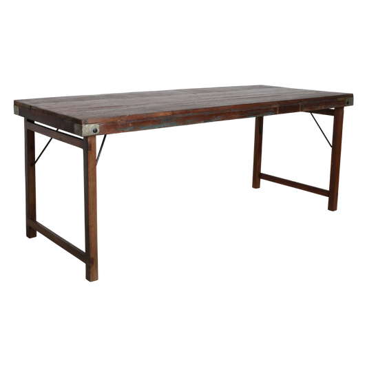 Eettafel bruin opklapbaar XL