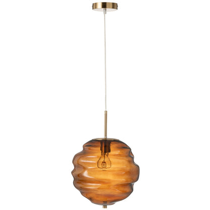 J-Line hanglamp - glas - bruin