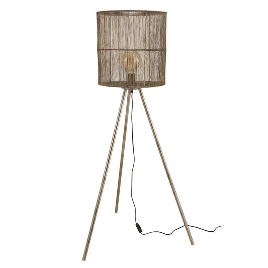 J-Line vloerlamp Antiek - metaal - bruin - large