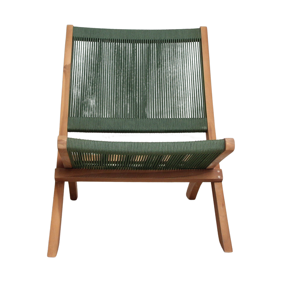 Rope opvouwbare loungestoel groen