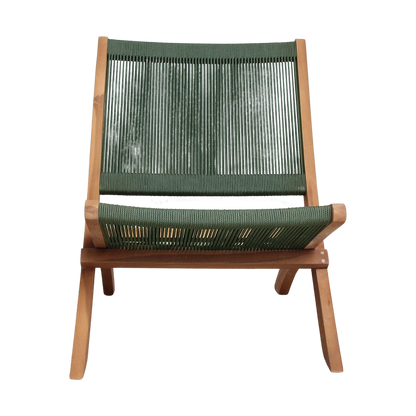 Rope opvouwbare loungestoel groen