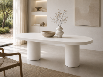 Brute Dining Table Oval (Two-Piece leg)