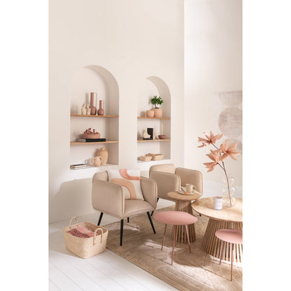 J-Line Tafel Vincent Mangohout Naturel Medium