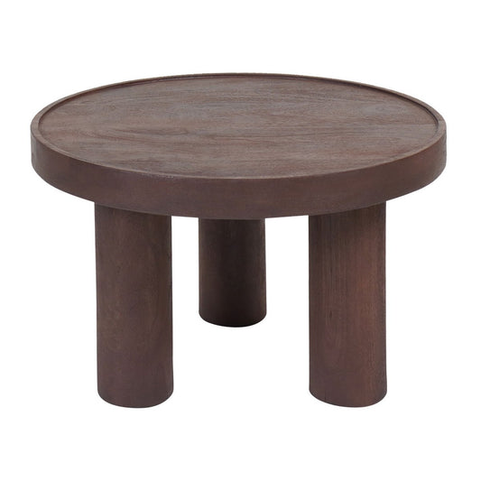 Salontafel Tias ø60 cm – Espresso Mangohout