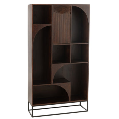 J-Line Rek Mode Mango Hout/Mdf Bruin