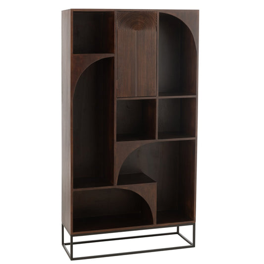 J-Line Rek Mode Mango Hout/Mdf Bruin