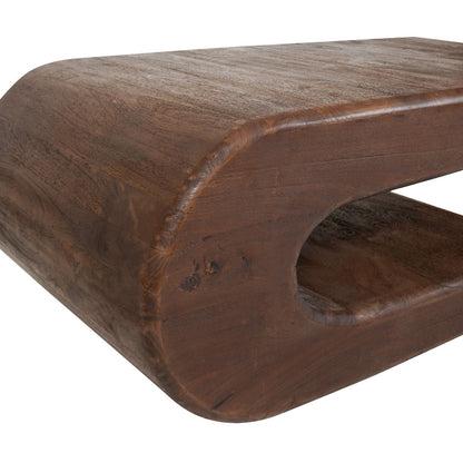 Salontafel Maan – Espresso Mangohout – 110 x 60 cm