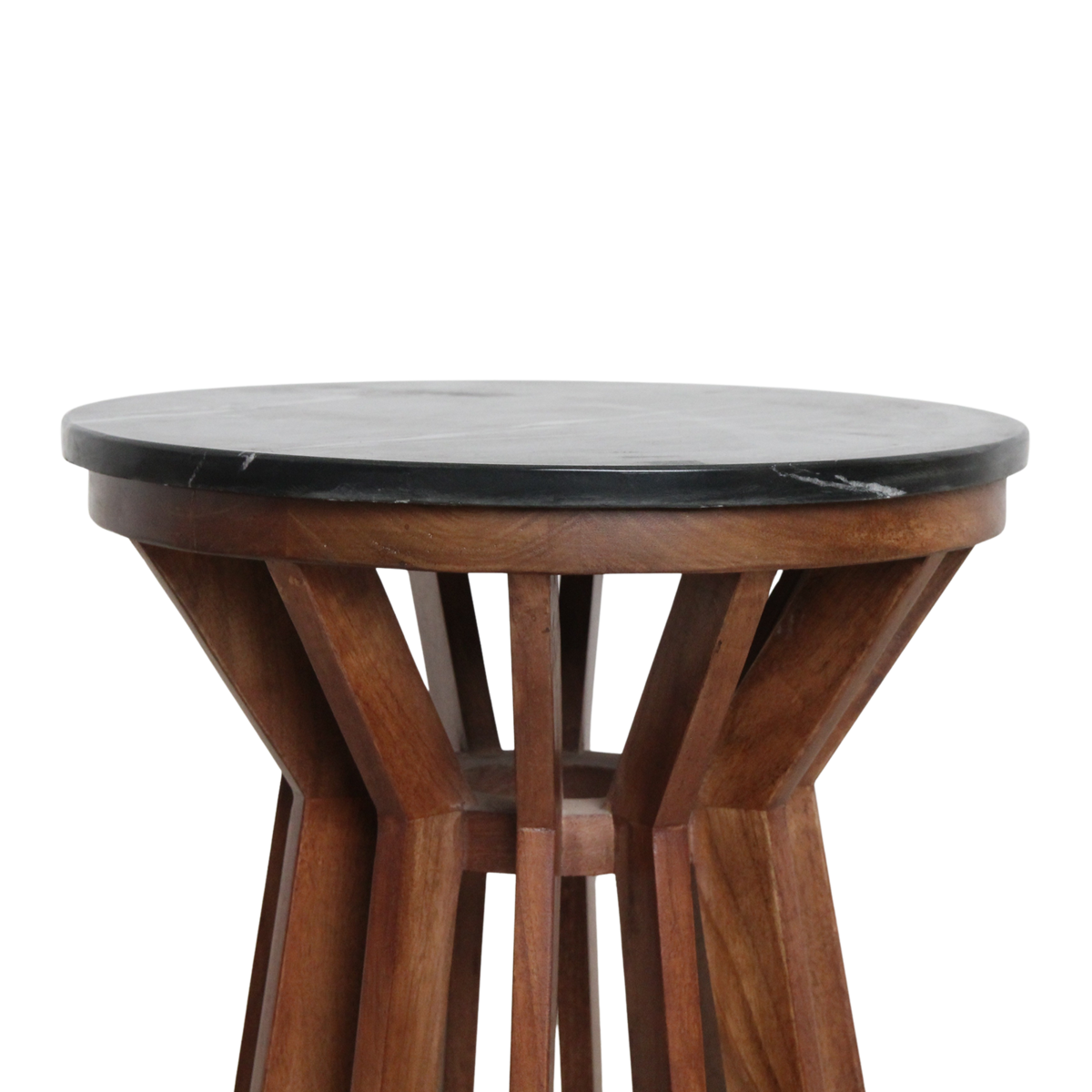 Sabah bijzettafel marmer zwart - 40x40x50 cm