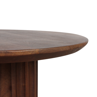 Bullnose bijzettafel bruin 50 cm