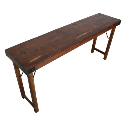 Console tafel opklapbaar bruin