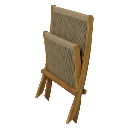 Rope opvouwbare loungestoel naturel