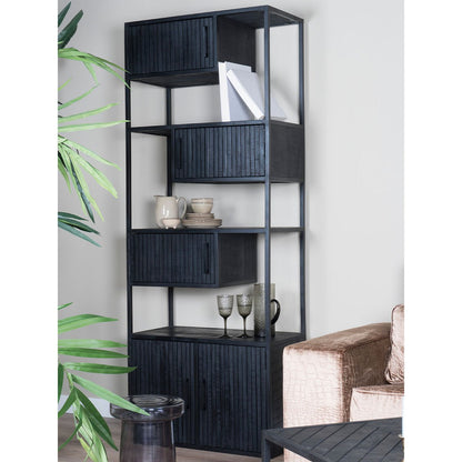 Kast Loek 210 x 80 cm – Zwart Mangohout