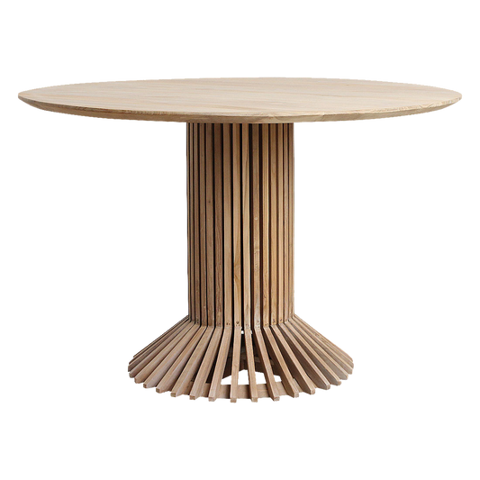 Eiffel teakhouten ronde tafel