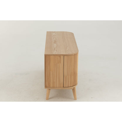 J-Line Kast Rond Mdf/Dennenhout Naturel Small