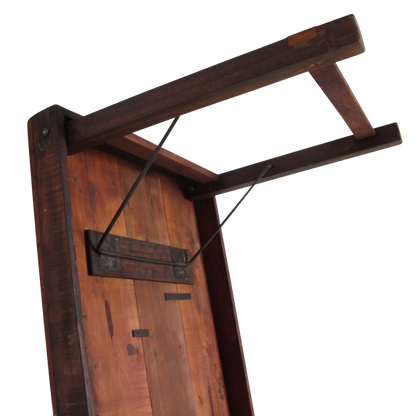 Eettafel bruin opklapbaar XL