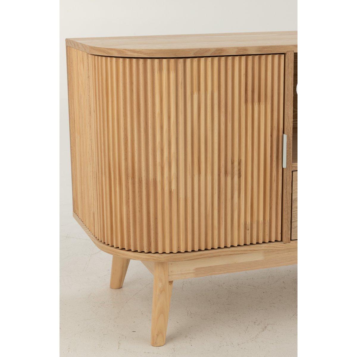 J-Line Kast Rond Mdf/Dennenhout Naturel Small