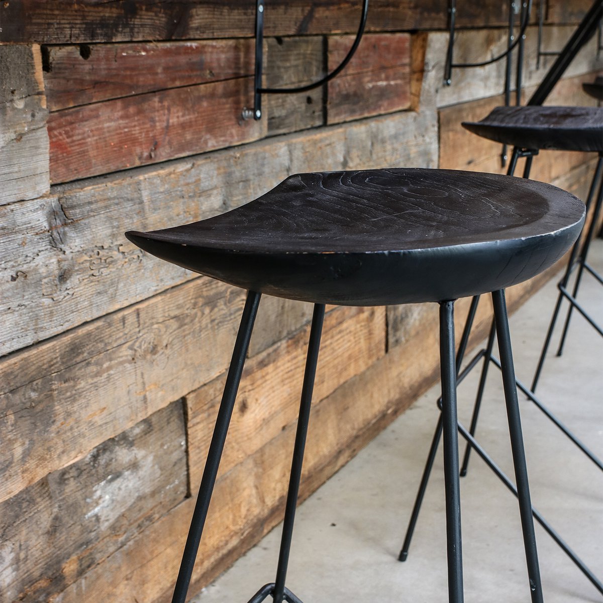 Loft barkruk zwart