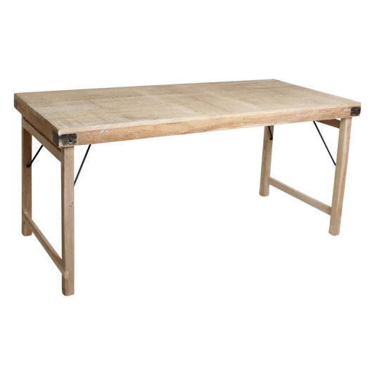 Limewash eettafel inklapbaar