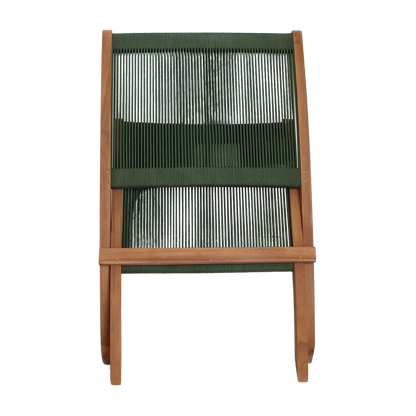 Rope opvouwbare loungestoel groen