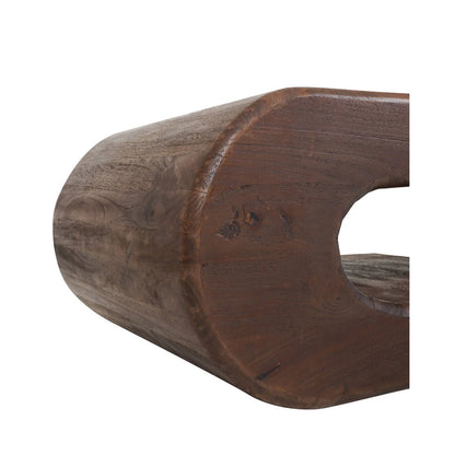 Salontafel Maan – Espresso Mangohout – 110 x 60 cm