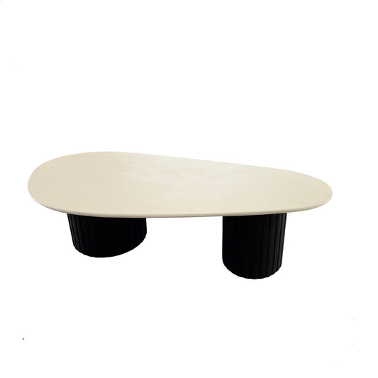 Salontafel microcement zandkleur