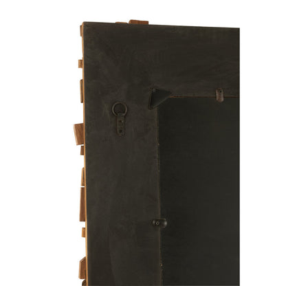 J-Line spiegel Syma - hout/glas - naturel - large - 100 x 180 cm