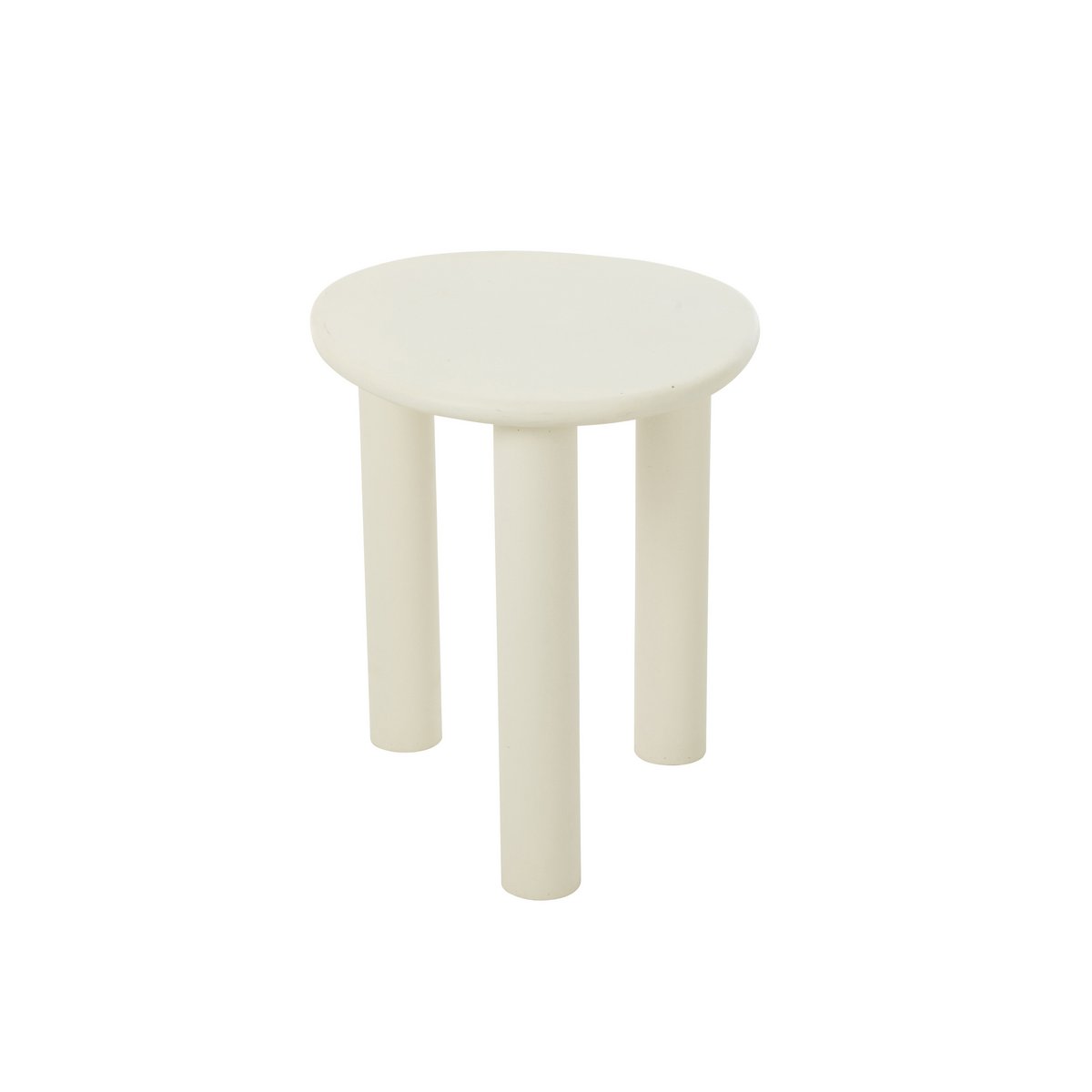 J-Line Bijzettafel Bali Mdf/Pvc Wit Small
