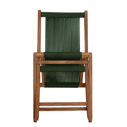 Rope opvouwbare tuinstoel groen