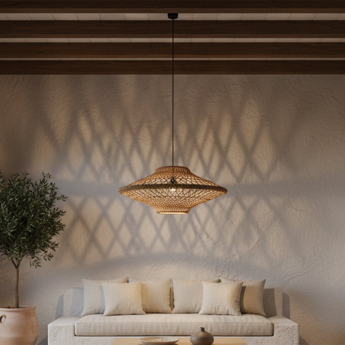 Corda hanglamp naturel medium