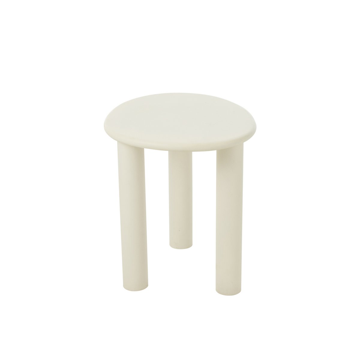 J-Line Bijzettafel Bali Mdf/Pvc Wit Small