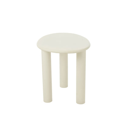 J-Line Bijzettafel Bali Mdf/Pvc Wit Small