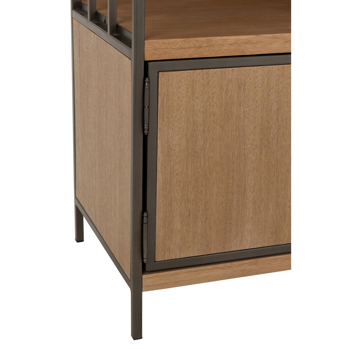 J-Line Compartimenten kast - hout/ metaal - naturel
