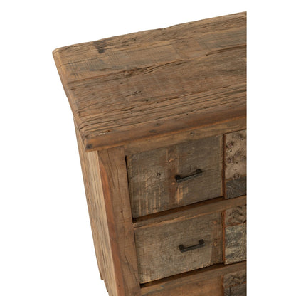 J-Line Kast Verouderd Hout Bruin
