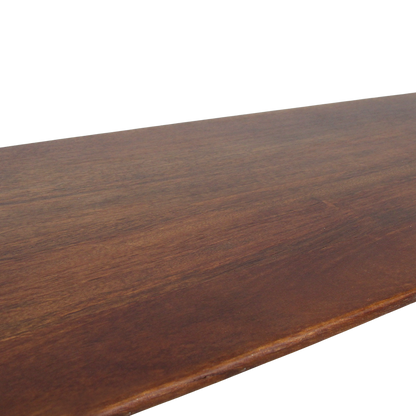 Bullnose eetkamerbank bruin