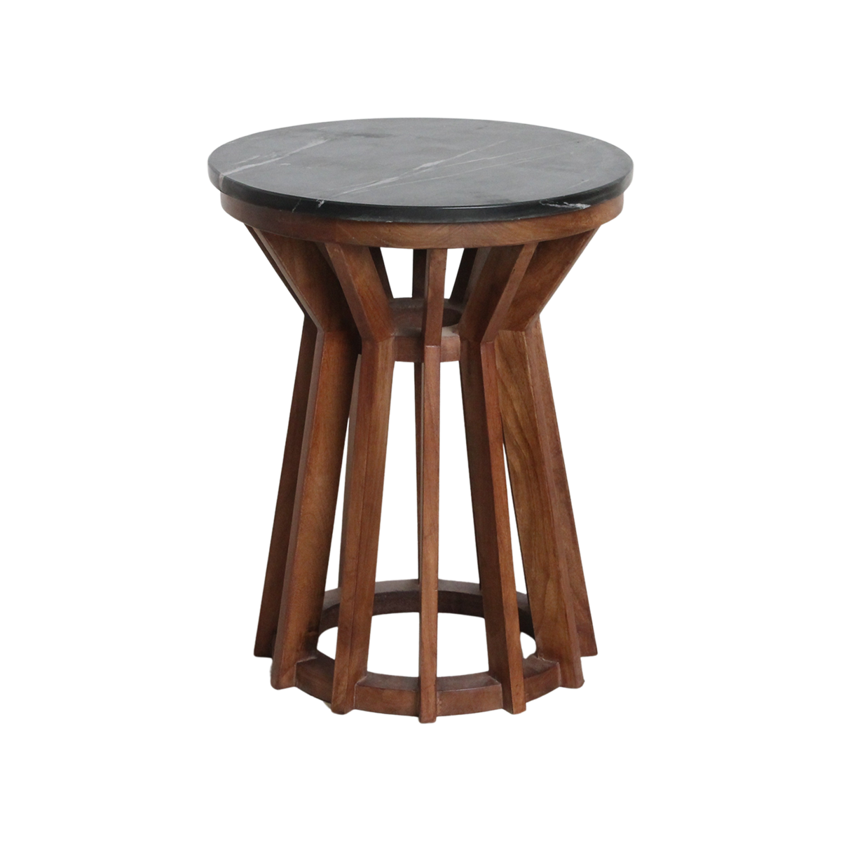 Sabah bijzettafel marmer zwart - 40x40x50 cm