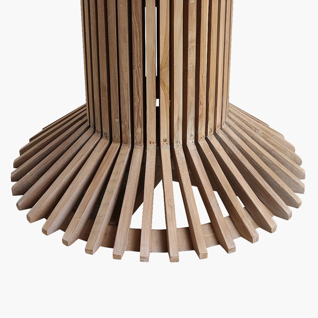 Eiffel teakhouten ronde tafel