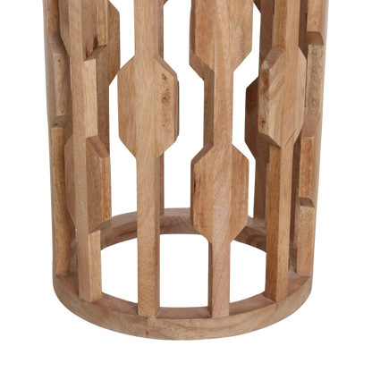 Atjeh bijzettafel marmer wit - 40x40x50 cm