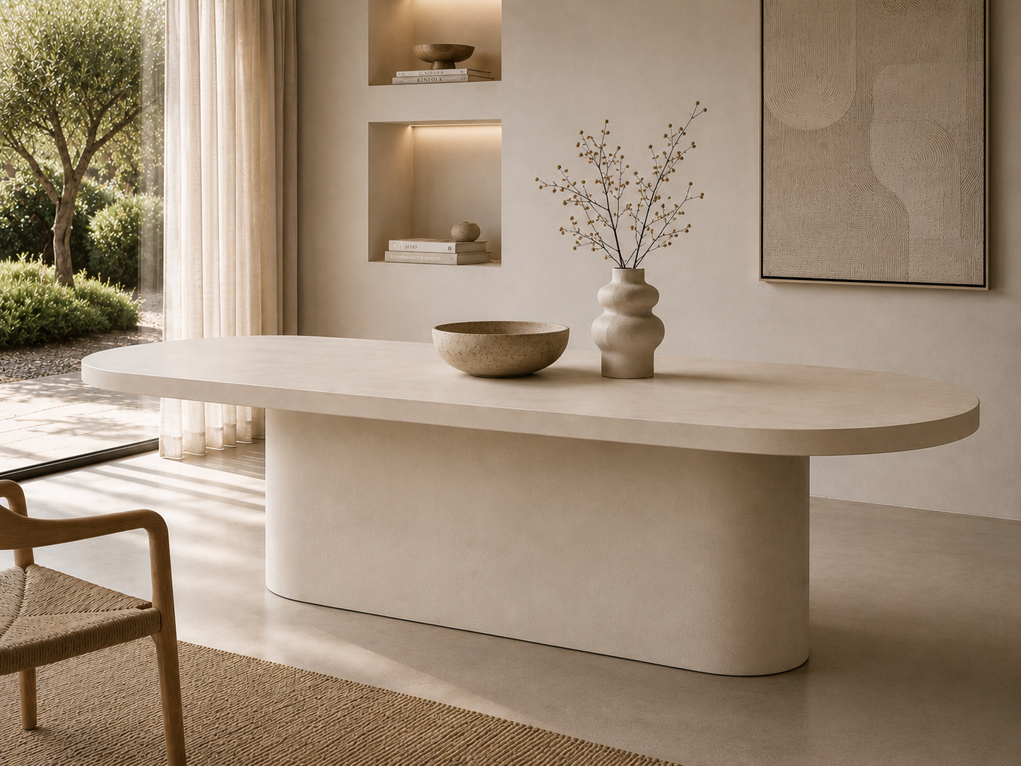 Brute Dining Table Oval (One-Piece leg)