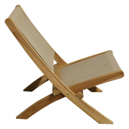 Rope opvouwbare loungestoel naturel