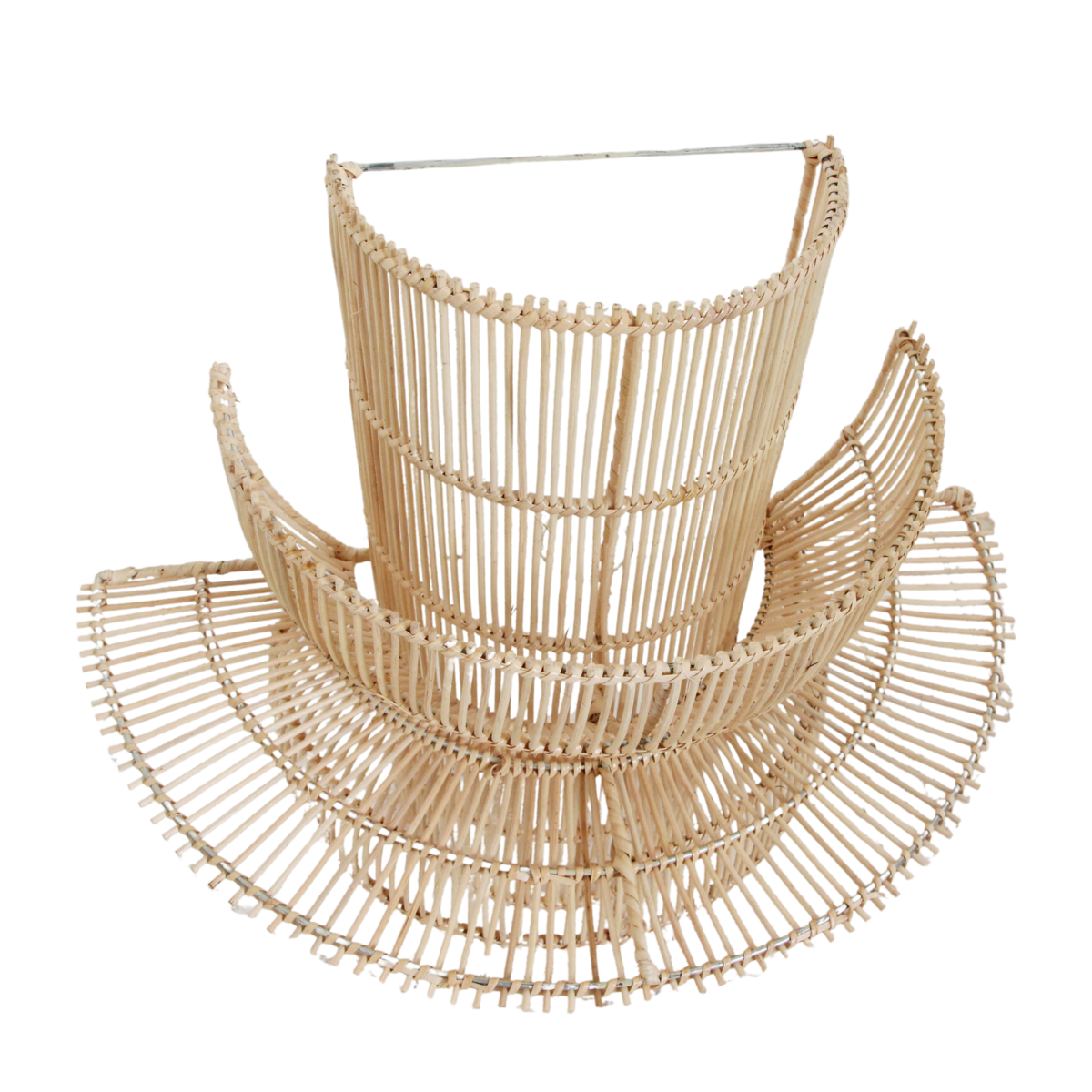 Saturn rotan wandlamp