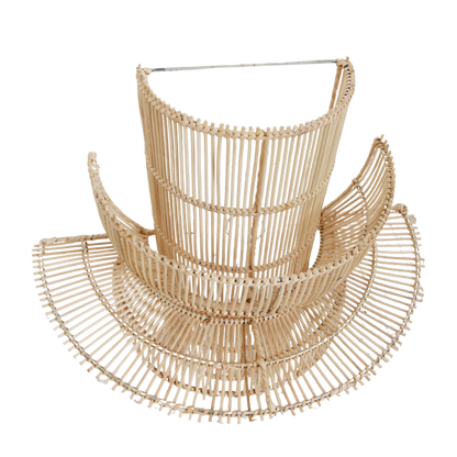 Saturn rotan wandlamp