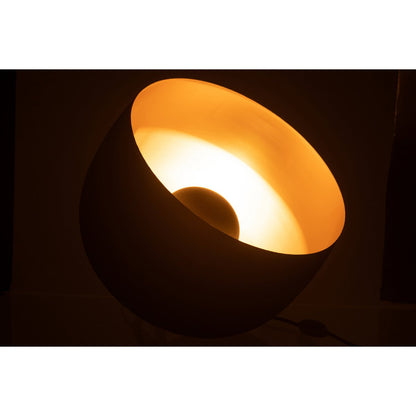 J-Line lamp Rond - metaal - zwart/goud - large