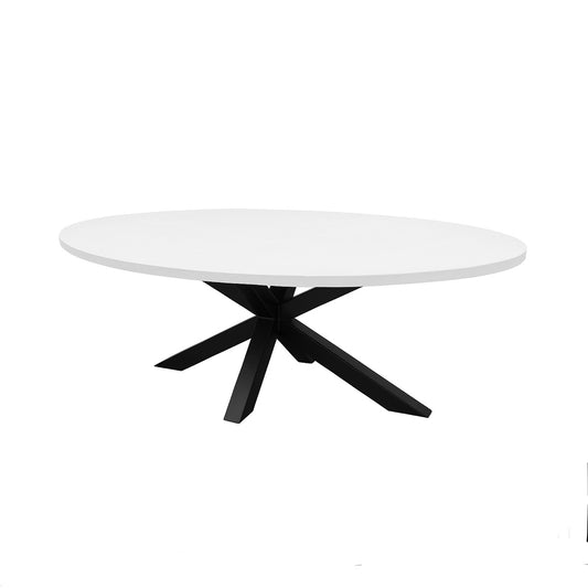 Eettafel microcement wit