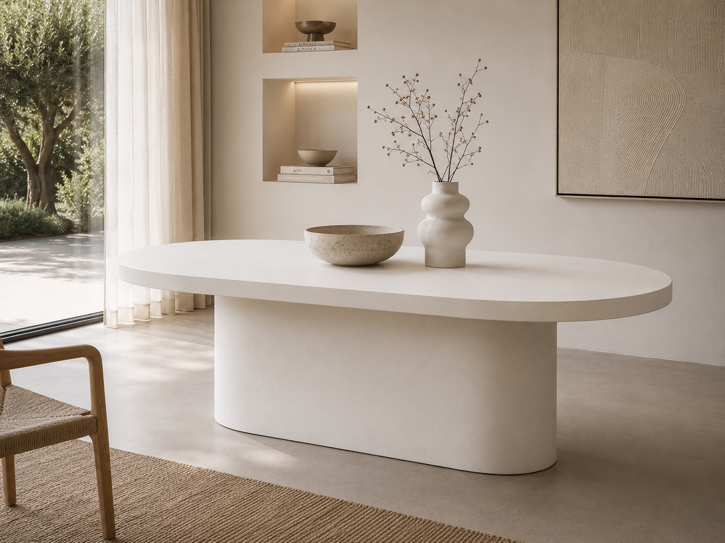 Brute Dining Table Oval (One-Piece leg)