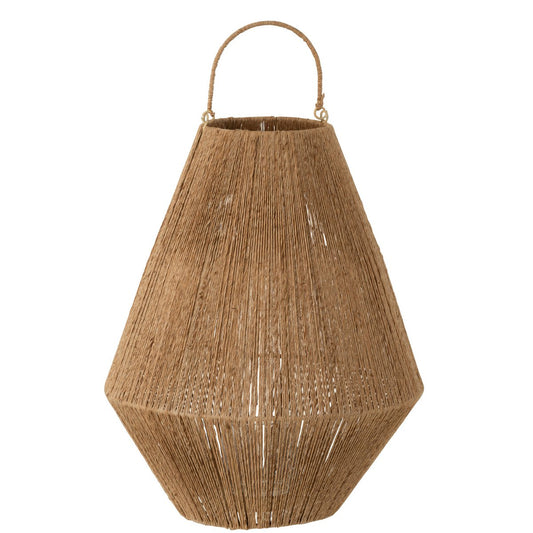 J-Line lantaarn Dantya - jute - naturel