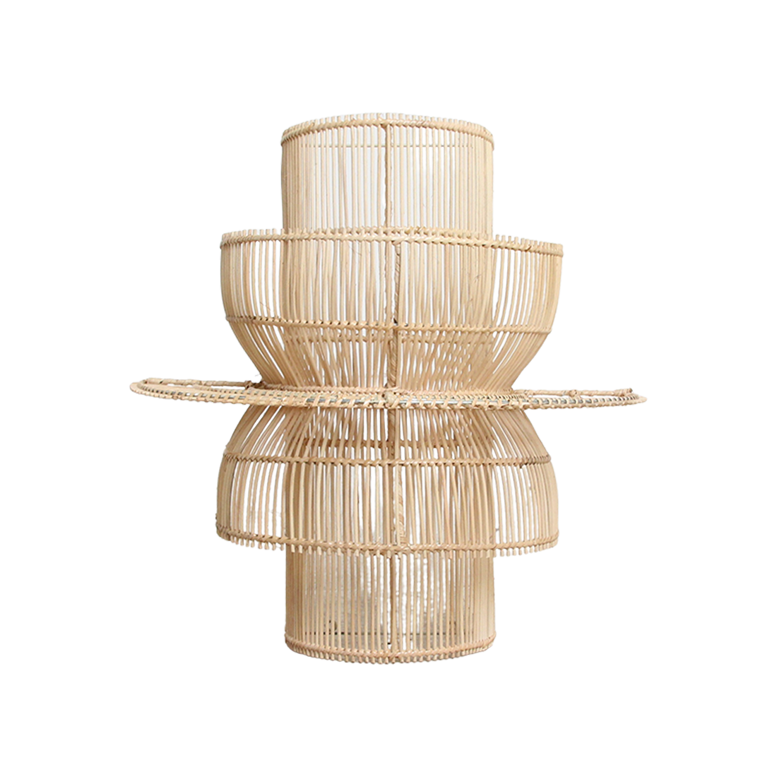 Saturn rotan wandlamp