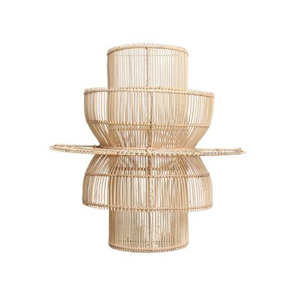 Saturn rotan wandlamp