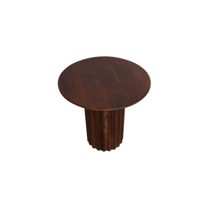 Bullnose bijzettafel bruin 50 cm