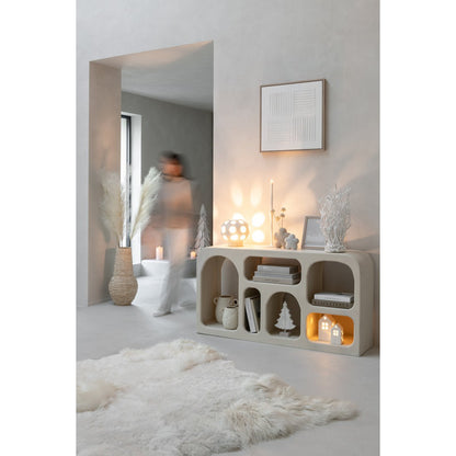 J-Line Console Cave MangoHout wit