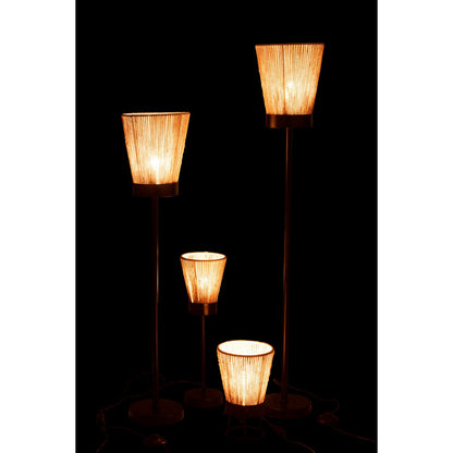 J-Line staanlamp Luna - jute - beige - large